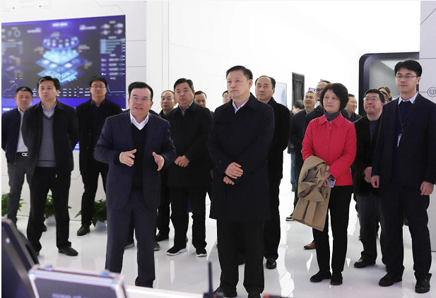 安徽省副省长章曦一行莅临欧博abg(中国)股份参观考察