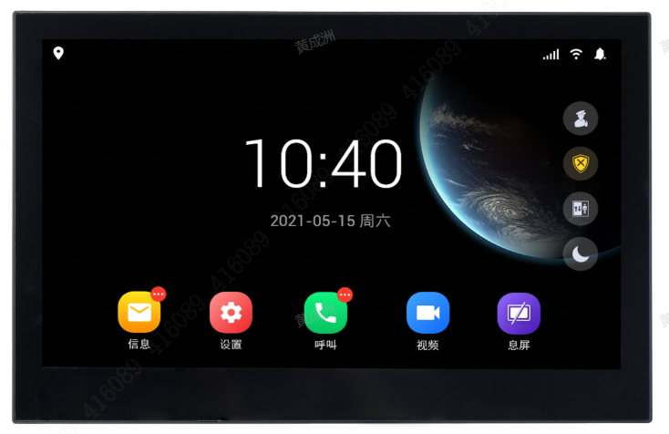 10寸触摸屏室内机